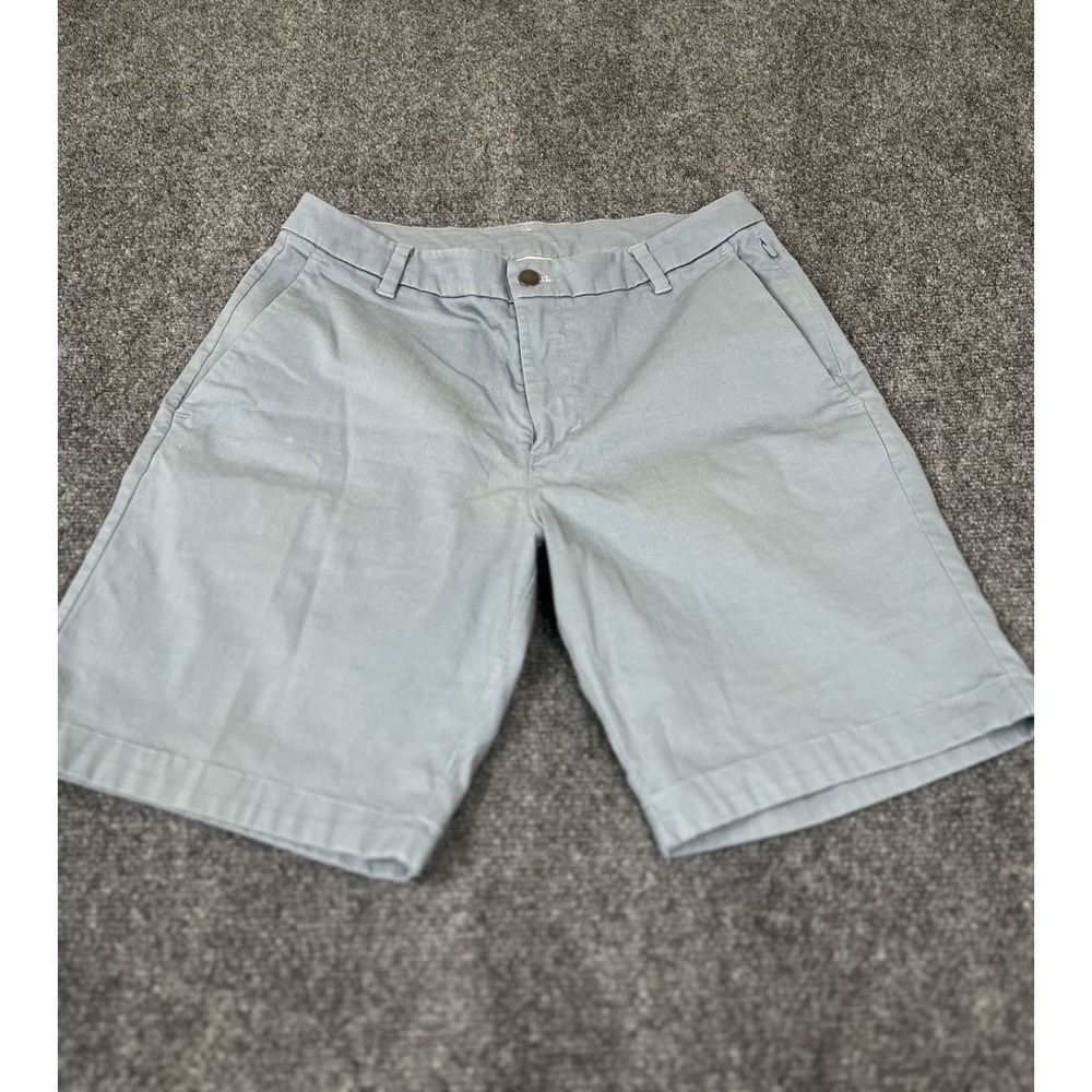 Men's Lululemon Comission Classic Fit 9" Oxford Short Blue Gray Mid Rise Size 32